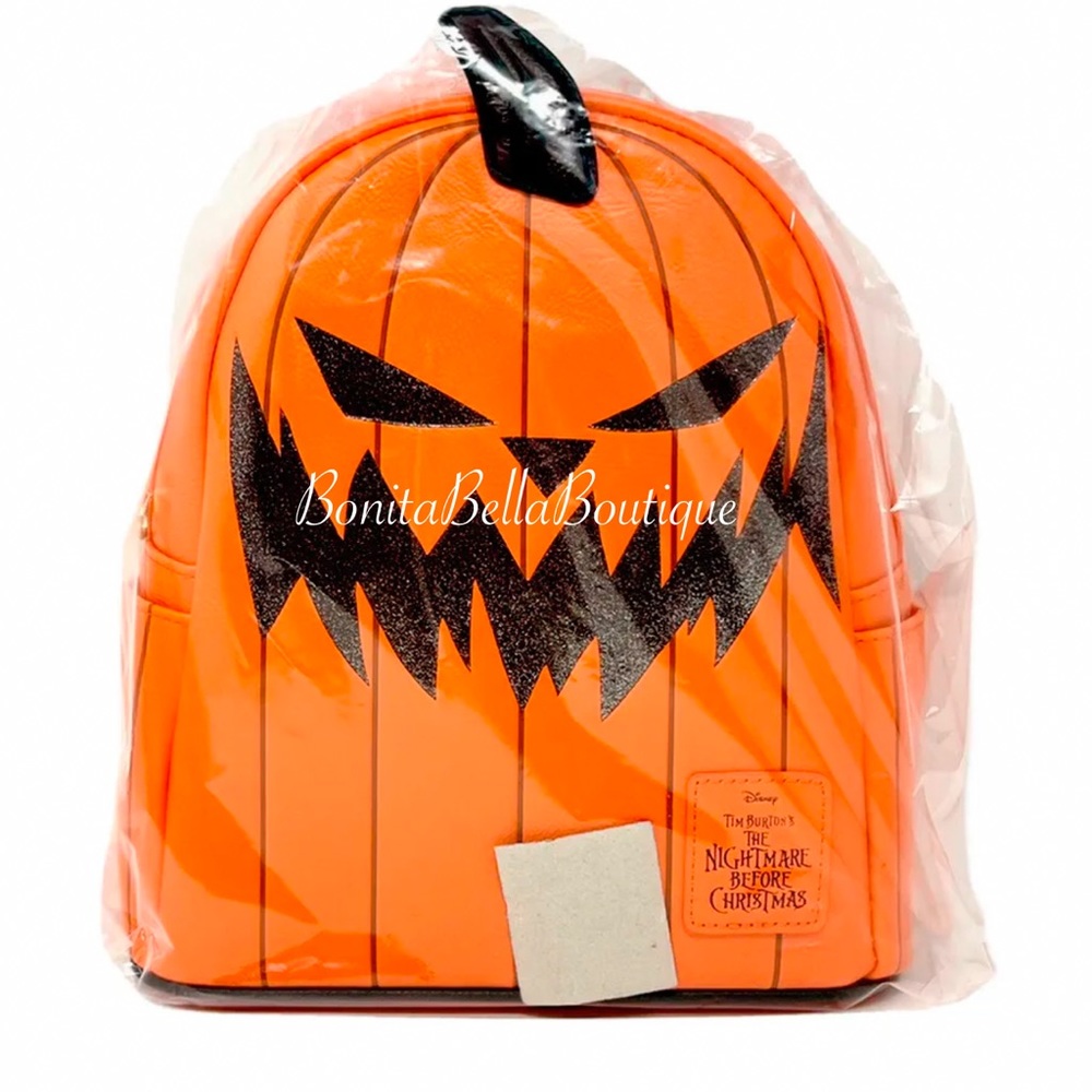 LOUNGEFLY The Nightmare Before Christmas THE PUMPKIN KING Mini Backpack NWT
